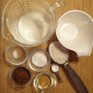 Choco cake in een kopje - ingrediënten