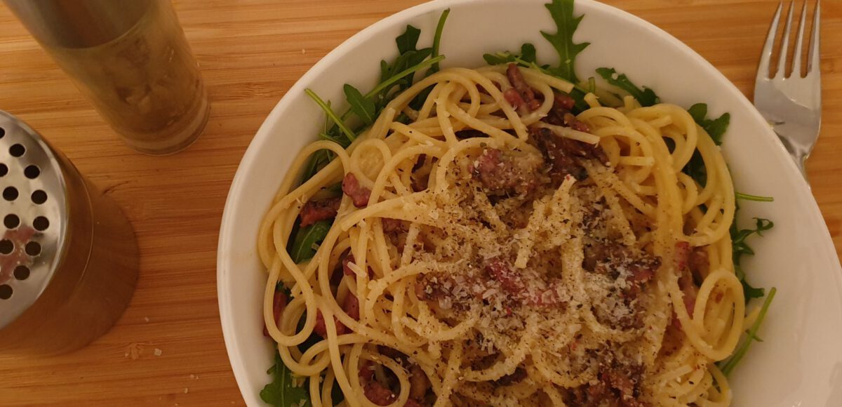 Spaghetti carbonara - resultaat