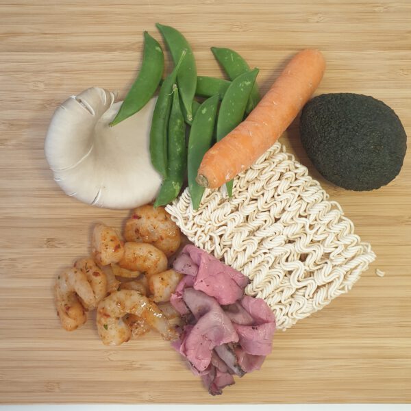 Surf & Turf noodle bowl