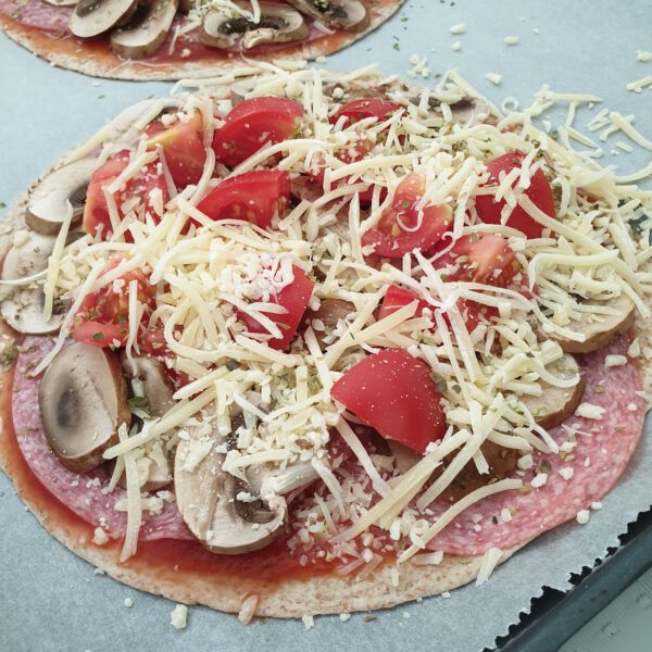 Supersnelle wrap pizza