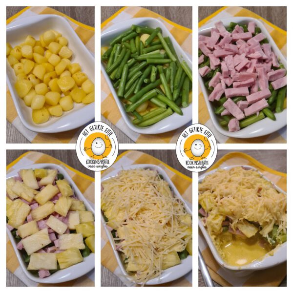 Ovenschoteltje met ananas