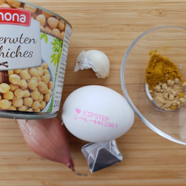 Kikkererwtensoep met een eitje