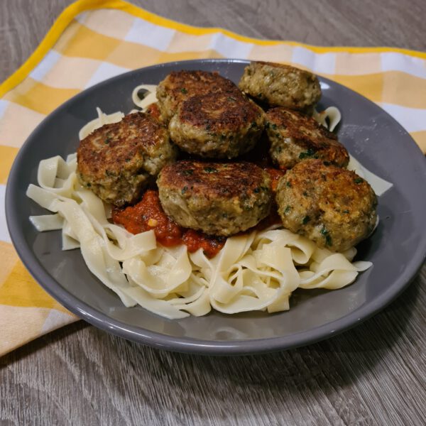 Aubergineballetjes