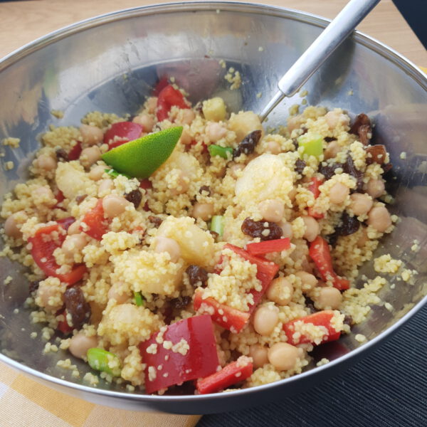 Recept Couscous met kikkererwten en rozijnen Het getikte eitje