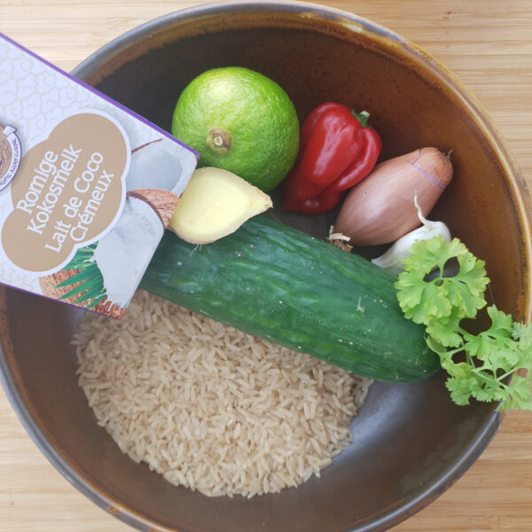 Kokos-komkommercurry