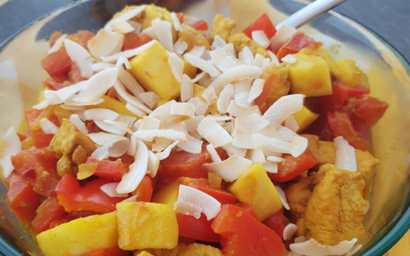 Kip-mango curry